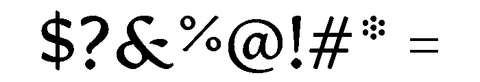 Artifex Demi Bold Font OTHER CHARS