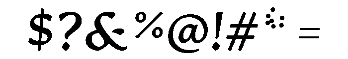 Artifex Extra Bold Italic Font OTHER CHARS