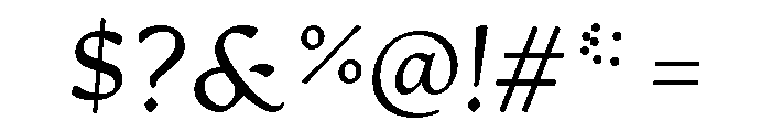 Artifex Extra Light Italic Font OTHER CHARS