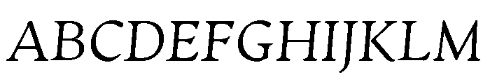 Artifex Extra Light Italic Font UPPERCASE