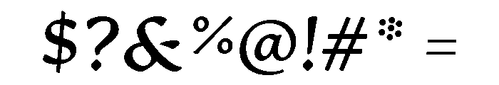 Artifex Hand Bold Italic Font OTHER CHARS