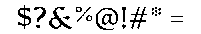 Artifex Hand Book Font OTHER CHARS