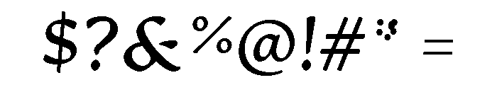 Artifex Hand Demi Bold Italic Font OTHER CHARS