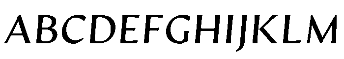 Artifex Hand Demi Bold Italic Font UPPERCASE