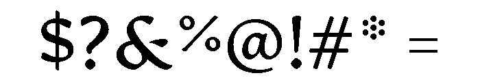 Artifex Hand Demi Bold Font OTHER CHARS