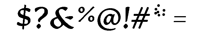 Artifex Hand Extra Bold Italic Font OTHER CHARS