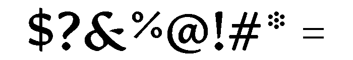 Artifex Hand Extra Bold Font OTHER CHARS