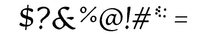 Artifex Hand Extra Light Italic Font OTHER CHARS