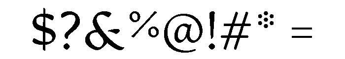 Artifex Hand Extra Light Font OTHER CHARS