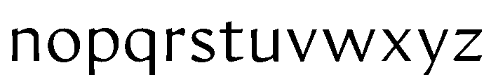 Artifex Hand Extra Light Font LOWERCASE