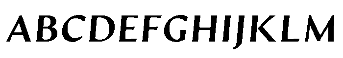 Artifex Hand Heavy Italic Font UPPERCASE
