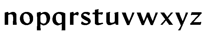 Artifex Hand Heavy Font LOWERCASE