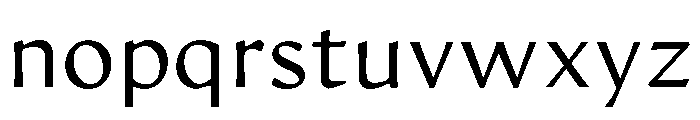 Artifex Hand Light Font LOWERCASE