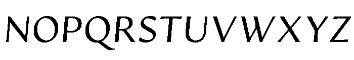 Artifex Hand Regular Italic Font UPPERCASE