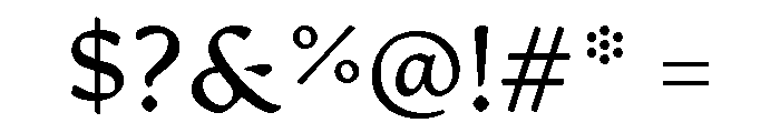 Artifex Hand Regular Font OTHER CHARS