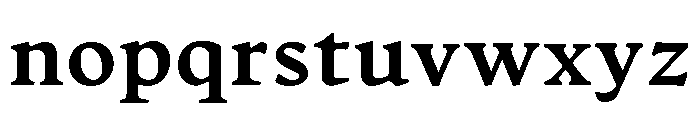 Artifex Heavy Font LOWERCASE