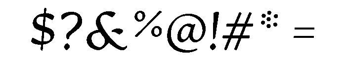 Artifex Light Italic Font OTHER CHARS