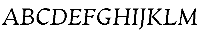 Artifex Light Italic Font UPPERCASE