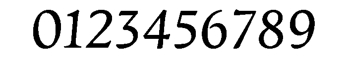 Artifex Regular Italic Font OTHER CHARS