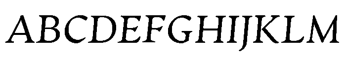 Artifex Regular Italic Font UPPERCASE