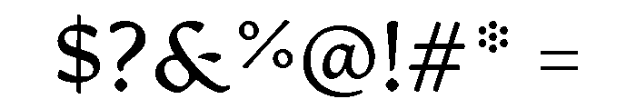 Artifex Regular Font OTHER CHARS