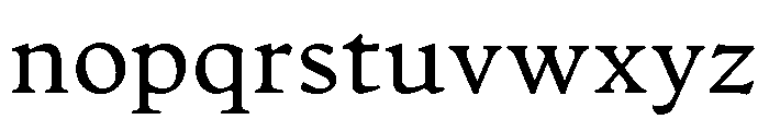 Artifex Regular Font LOWERCASE
