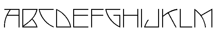 Arts And Crafts Extra Light Font UPPERCASE