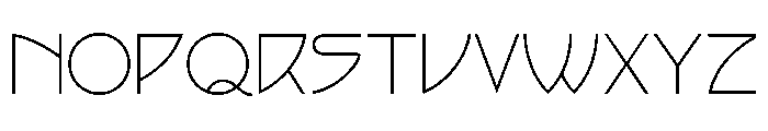 Arts And Crafts Extra Light Font UPPERCASE