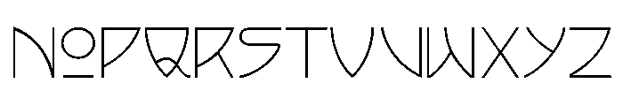 Arts And Crafts Extra Light Font LOWERCASE