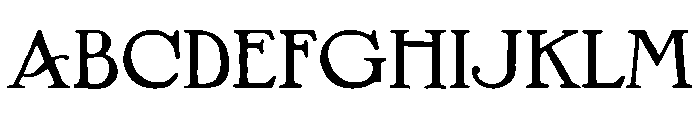 Arts And Crafts Hunter Font UPPERCASE
