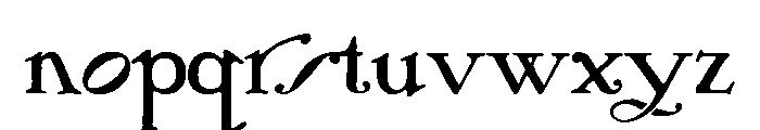 Arts And Crafts Hunter Font LOWERCASE