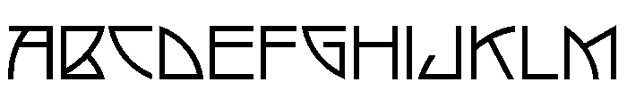 Arts And Crafts Light Font UPPERCASE