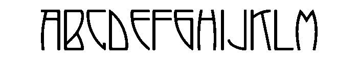 Arts And Crafts Tall Font UPPERCASE