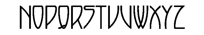 Arts And Crafts Tall Font UPPERCASE