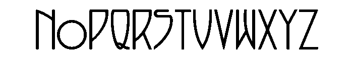 Arts And Crafts Tall Font LOWERCASE