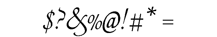 Artscript Regular Font OTHER CHARS