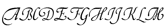 Artscript Regular Font UPPERCASE