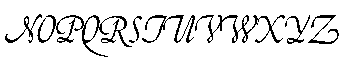 Artscript Regular Font UPPERCASE