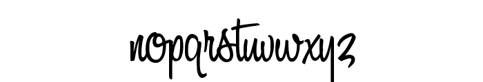 A&S Black Swan Font LOWERCASE