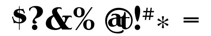 A&SAce-Bold Font OTHER CHARS