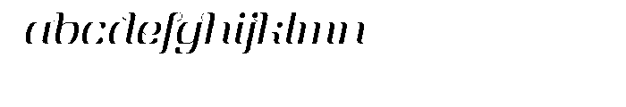 Aston Light Italic Font LOWERCASE