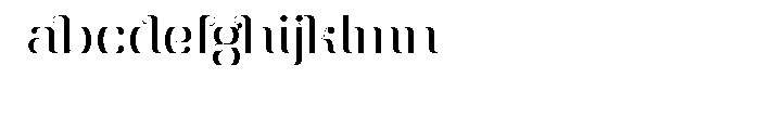 Aston Light Font LOWERCASE