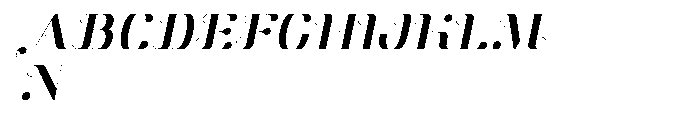 Aston Normal Italic Font UPPERCASE