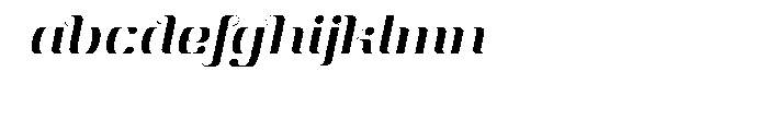 Aston Normal Italic Font LOWERCASE