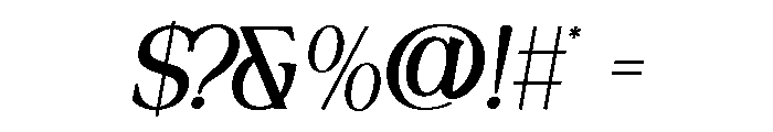 ASTREVA-Regular Font OTHER CHARS