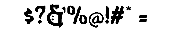 Aselami Rough Font OTHER CHARS
