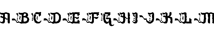 Aselami Rough Font UPPERCASE