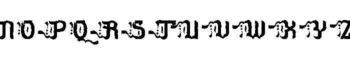 Aselami Rough Font UPPERCASE