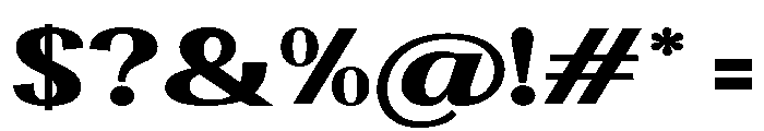 Ashetta Expanded Font OTHER CHARS