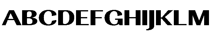 Ashetta Expanded Font UPPERCASE